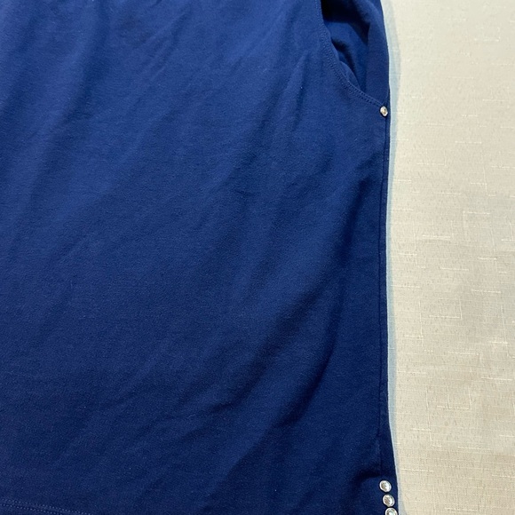 Quacker Factory Skort Women’s 3X Blue Pull On Stretch Skirt Shorts Plus Size - Picture 3 of 15